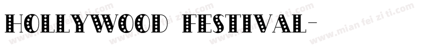 hollywood festival字体转换